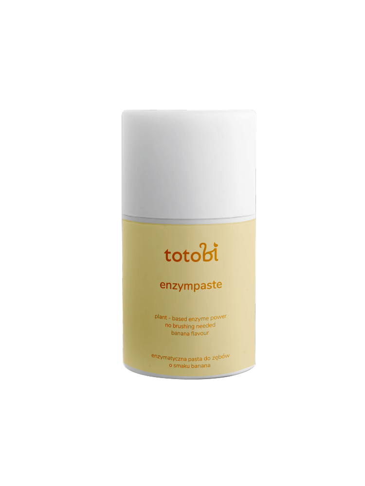 Enzymatyczna-Pasta-do-zebow-banan Enzymatic Toothpaste for Dogs and Cats with a Banana Flavor, 50 ml = 67 g