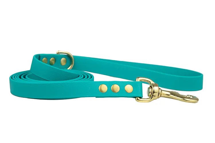 smycz-miejska-azure-sea-mosiezne-sprezynowy-biothane-accdog ACC biothane city leash azure sea with brass fittings