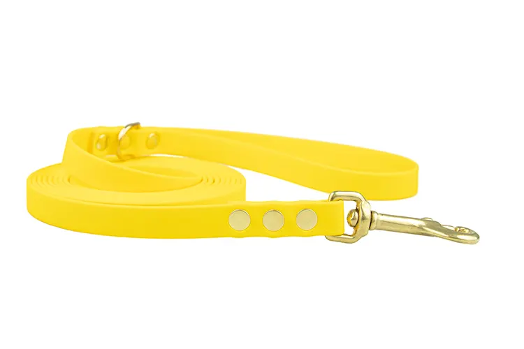 smycz-miejska-yellow-mosiezne-sprezynowy-biothane-accdog ACC biothane city leash yellow with brass fittings