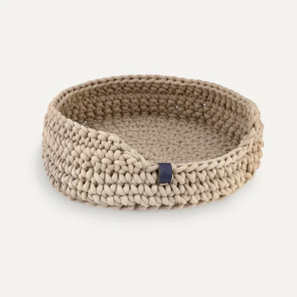 Lillabel Cat Bed Made of Recycled Cotton Rope COTTON beige