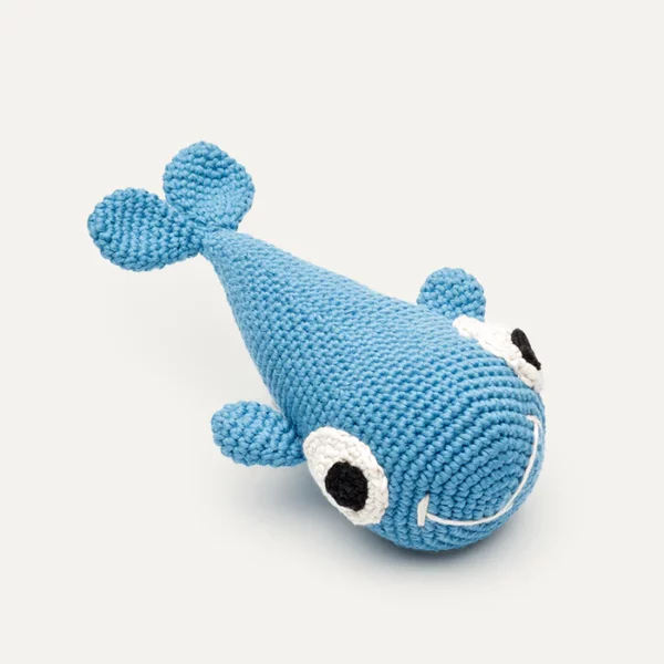 Lillabel BAZYL Crocheted whale toy for dogs