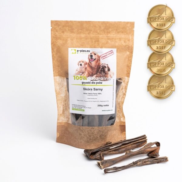 100% roe deer skin chews product picture