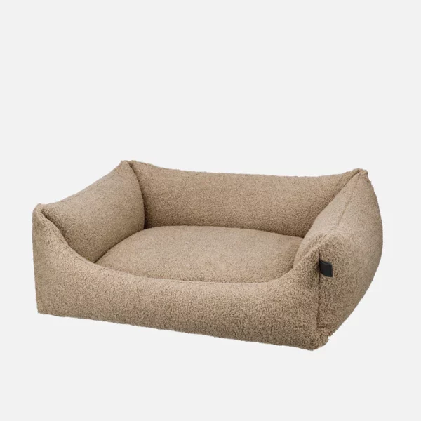 LILLABEL Dog Bed TEDDY Eco Bouclé Taupe product image