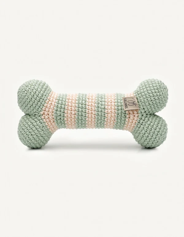 516 Lillabel Organic Cotton Dog Toy Bone LILLY meadow product image