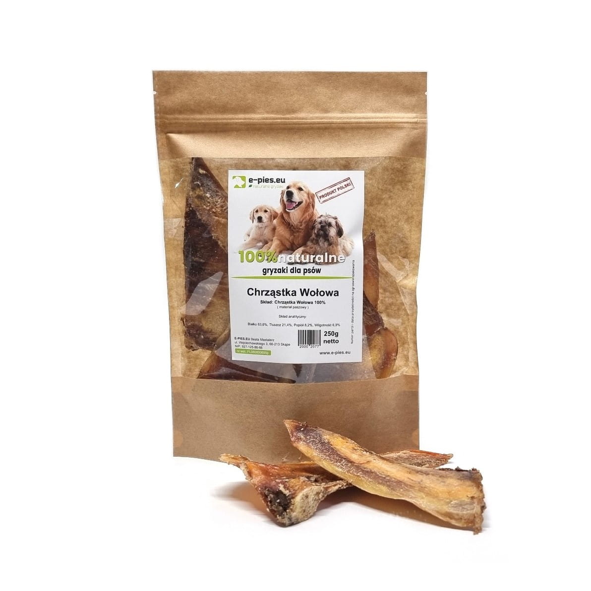 Chrzastka-Wolowa-250g-e-pies.eu Beef Cartilage 250 g