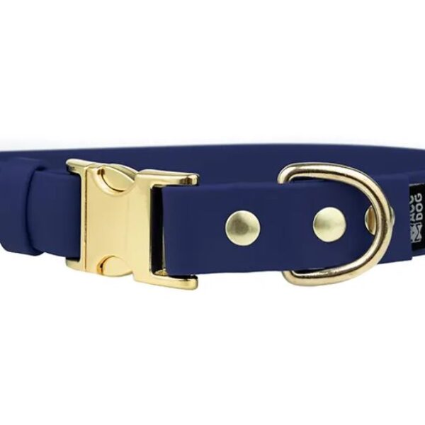 ACC Biothane® Buckle Collar ocean S/19mm brass finishing