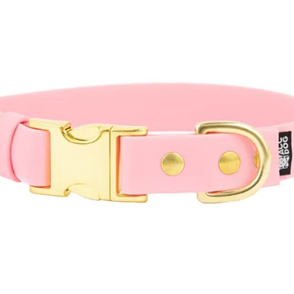 ACC Biothane® Buckle Collar dream pink S/19mm brass finishing