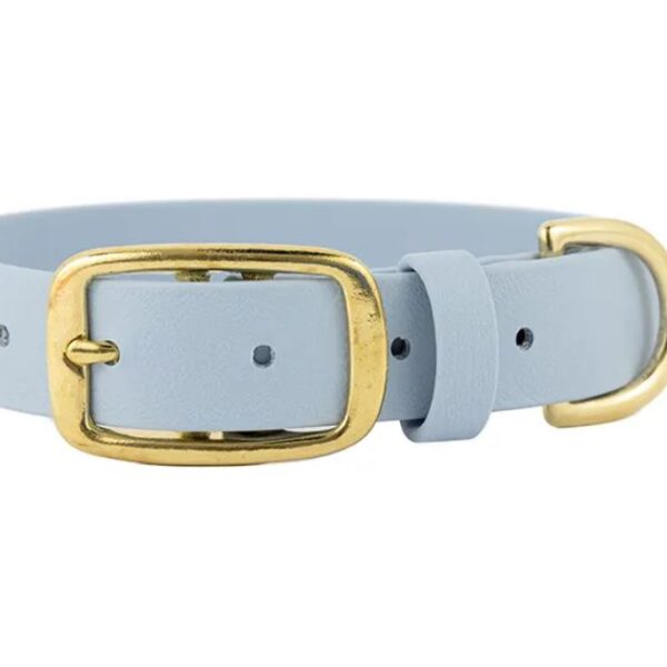 ACC Biothane® Pin Buckle Collar blue boy S/38mm brass finishing
