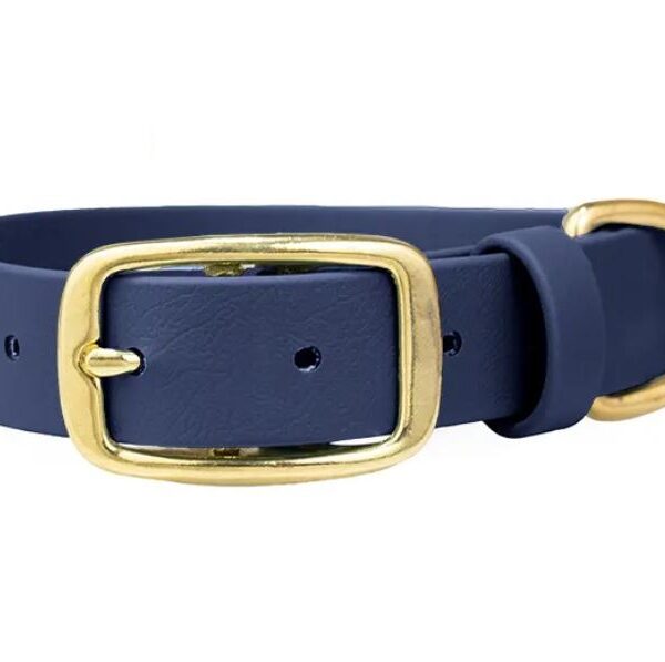 ACC Biothane® Pin Buckle Collar ocean M/25mm brass finishing