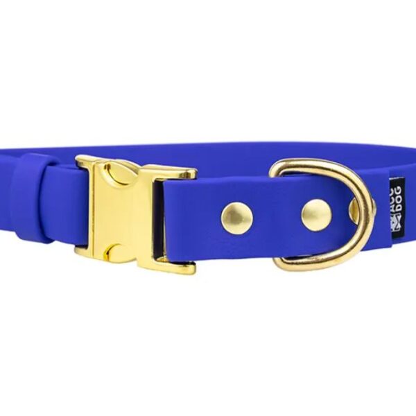 ACC Biothane® Buckle Collar navy blue XS/16mm brass finishing