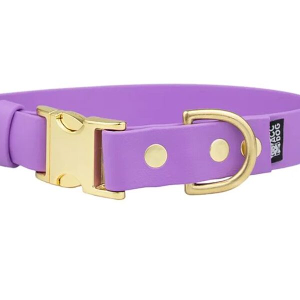 ACC Biothane® Buckle Collar lilac XS/16mm brass finishing