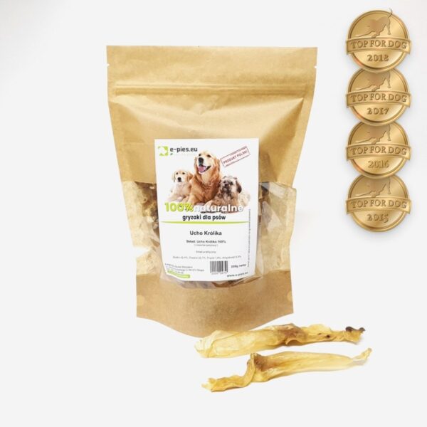 100% Natural Rabbit Ears for Dogs product image