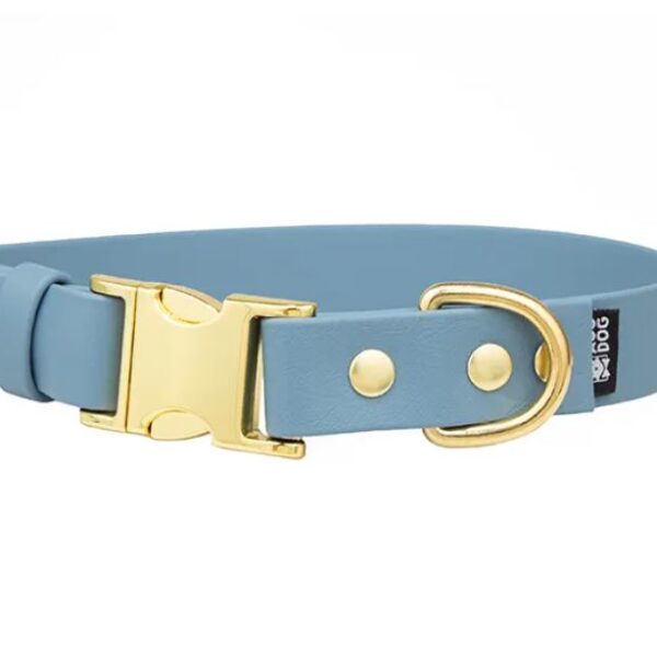 ACC Biothane® Buckle Collar jeans M/25mm brass finishing